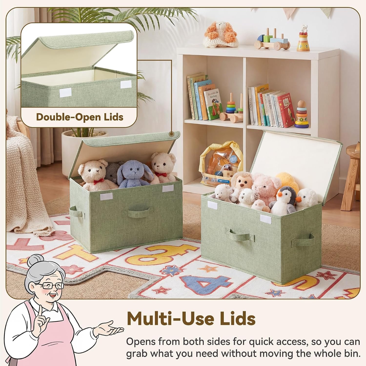 Keepsake Storage Box (Sage Green, Set of 2) - Image 2
