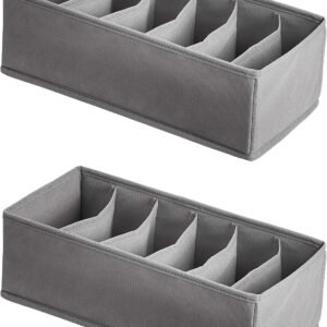 Foldable drawer organizer for socks, underwear, and baby products.