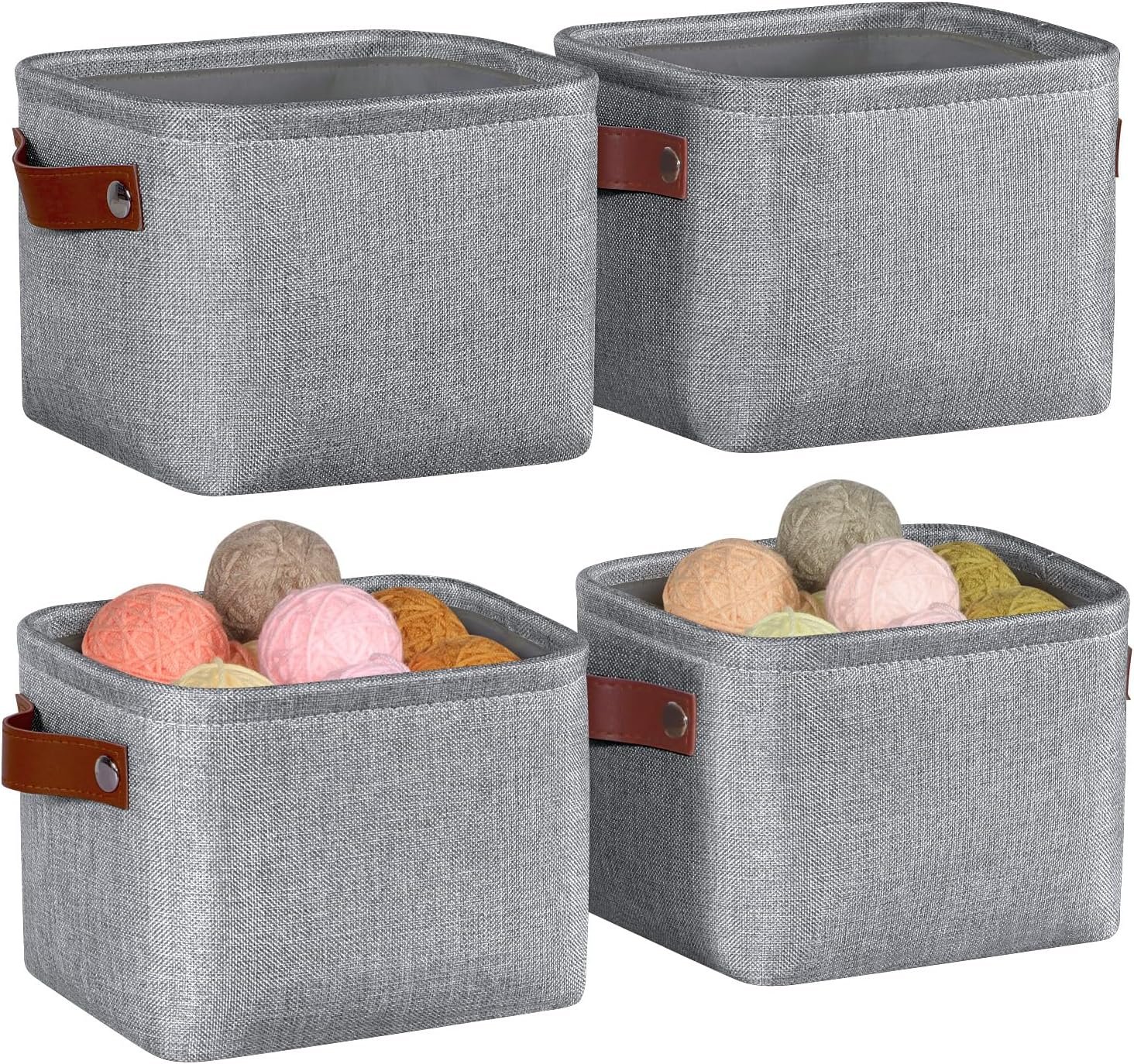 Small Fabric Storage Bin / Mini Storage Cube